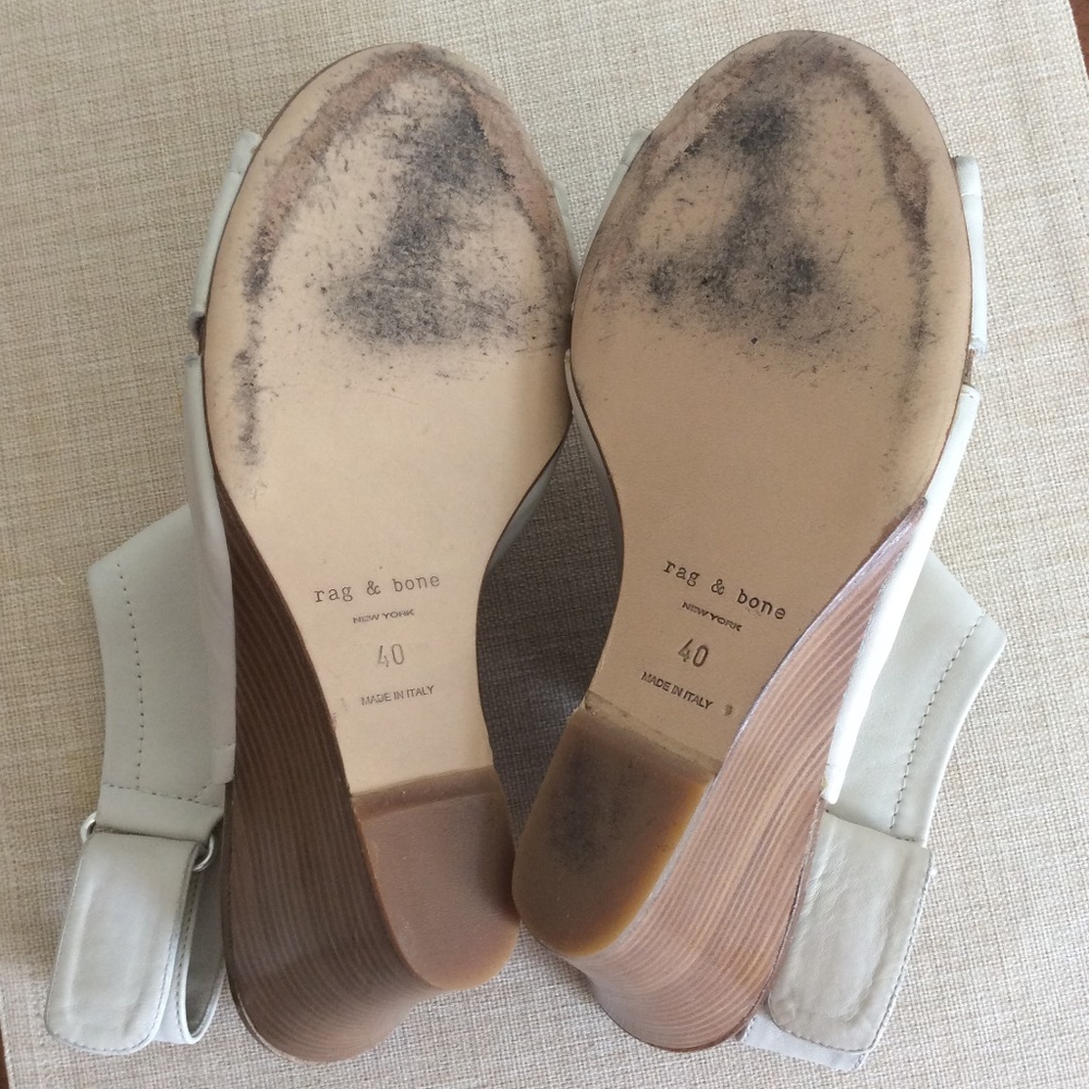 Rag & Bone Wembley Peep-Toe Wedge Bootie Sz-10/40 - Picture 8 of 8